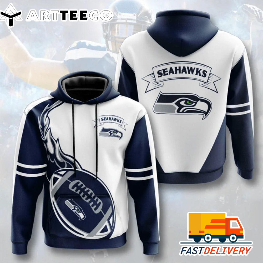 Seattle Seahawks Style Flame Ball 3D Shirt Unique gifts For Fans All Over Print