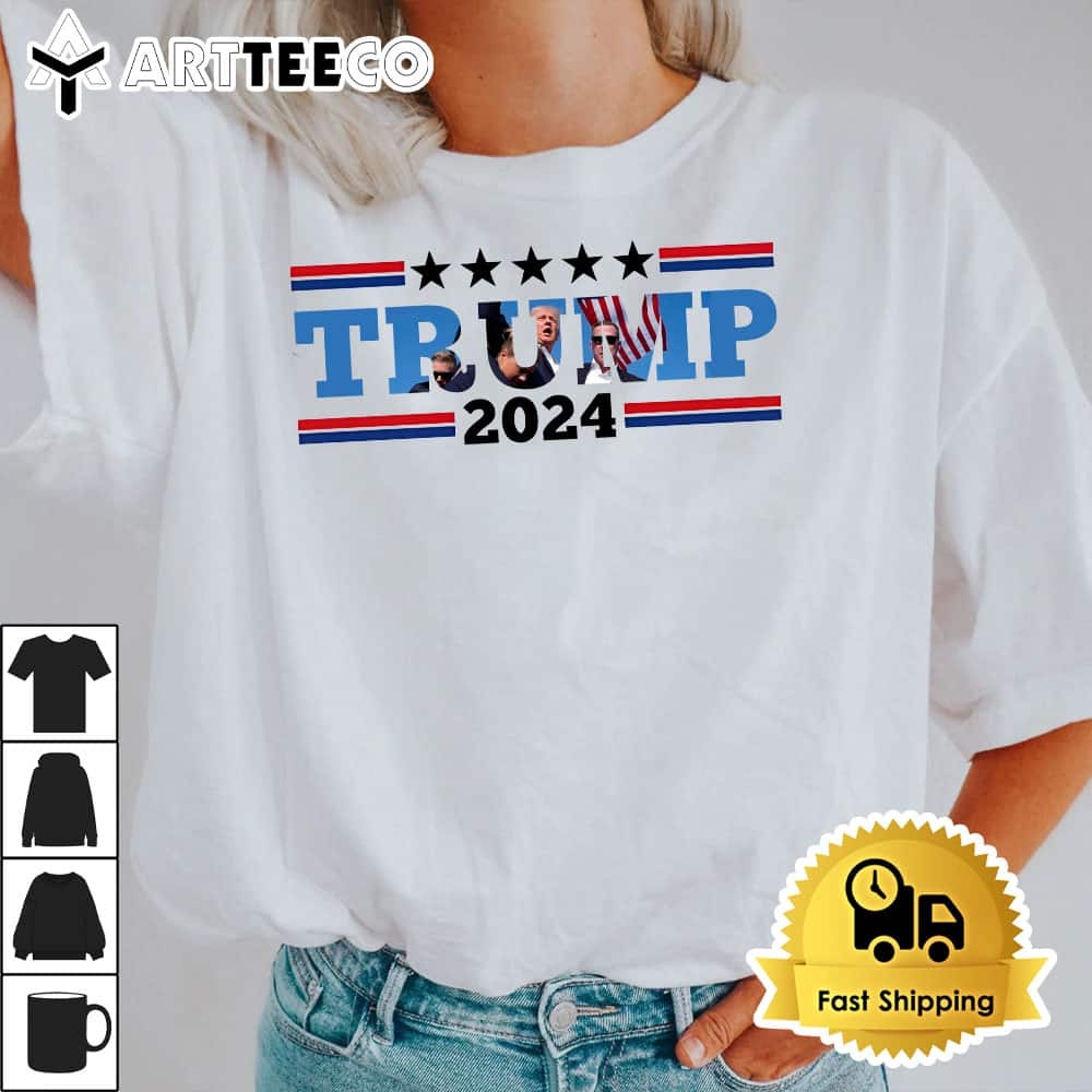 Trump Shot President 2024 T Shirt