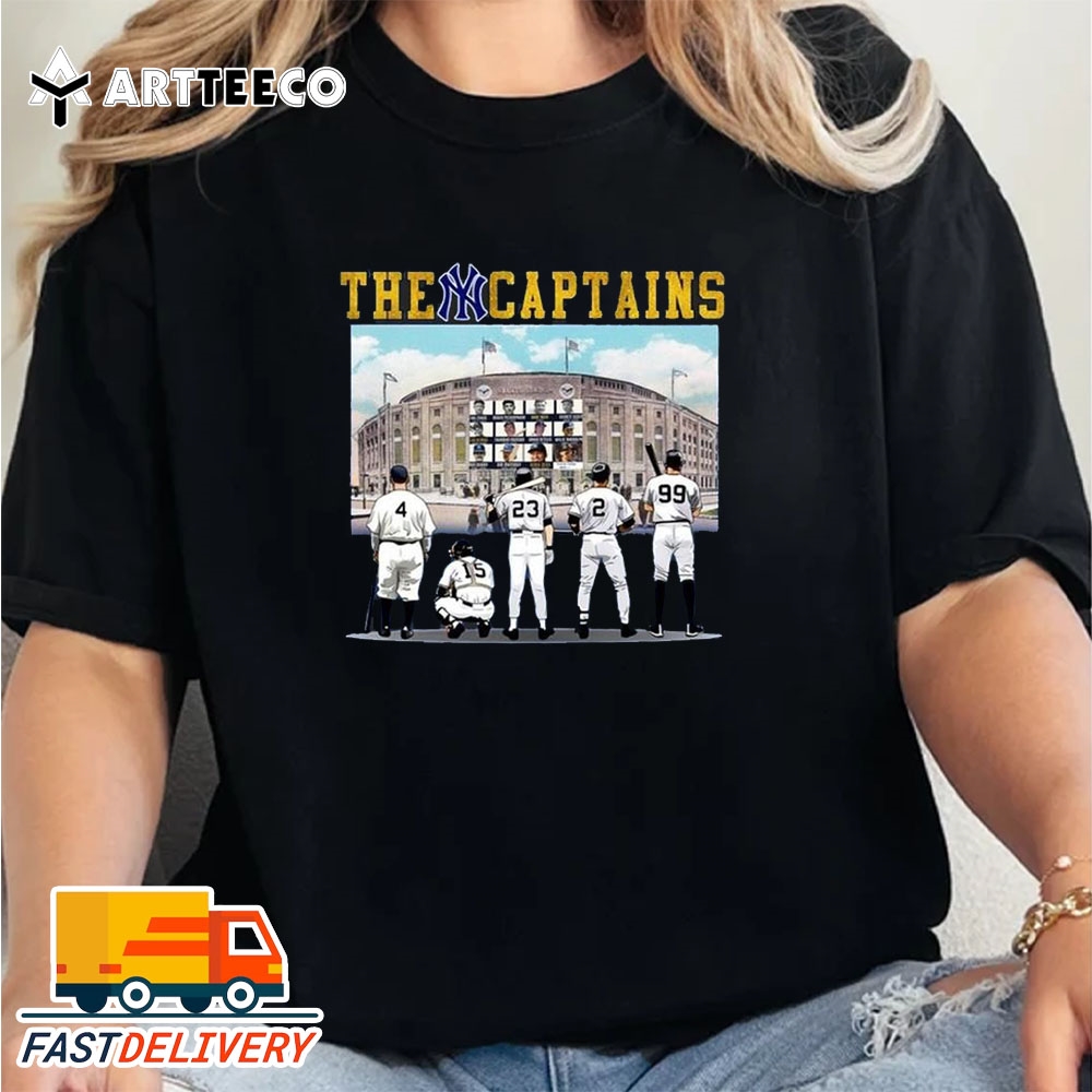 New York Yankees The Captains Of All Time Retro T Shirt Trending Shirt 2024