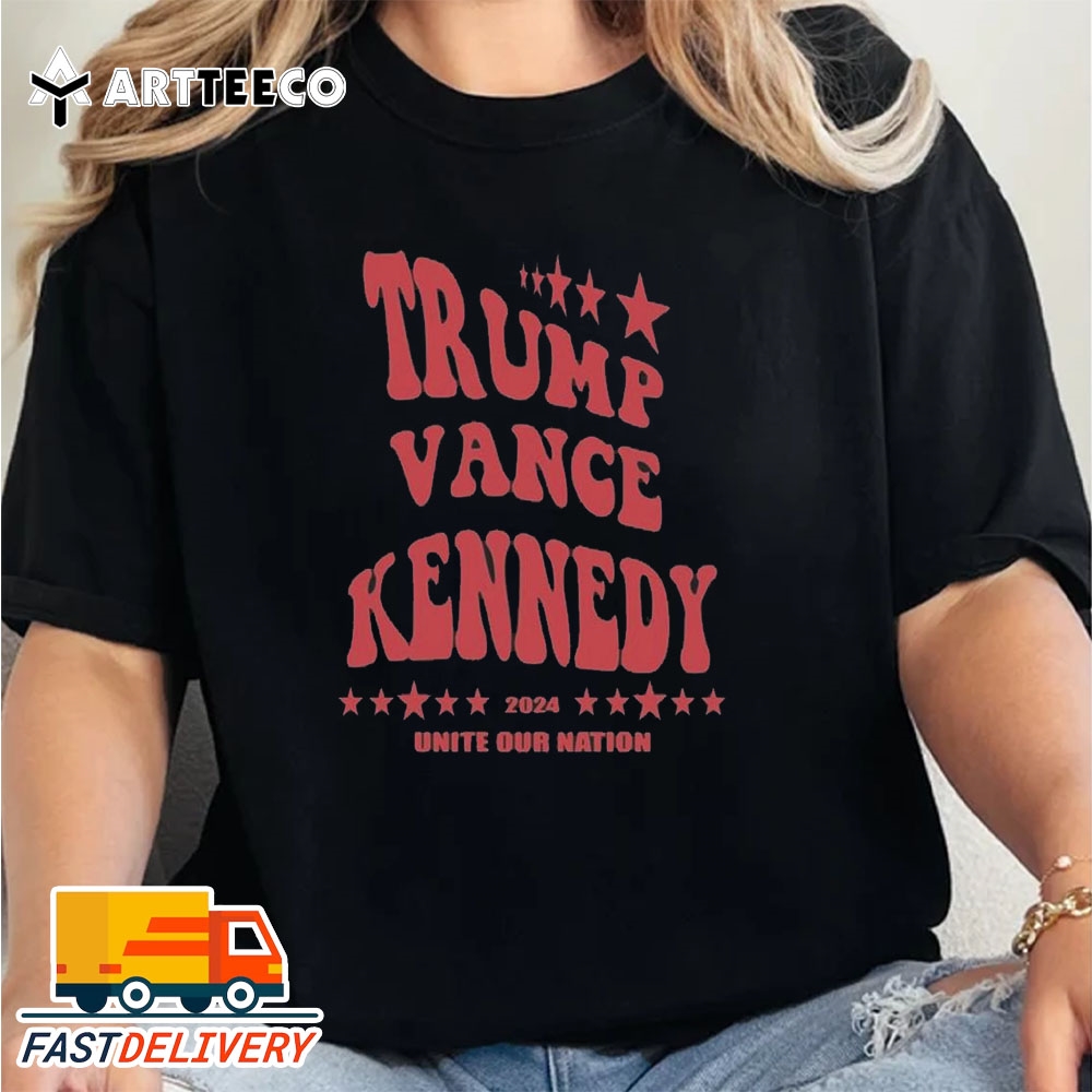 Trump Vance Kennedy Vote For Trump Kennedy 2024 Unite Our Nation Retro T Shirt Trending Shirt 2024