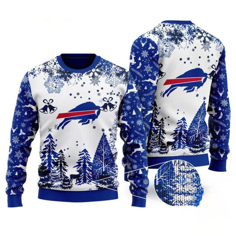 Buffalo Bills Logo Football Team Special Xmas Tree Christmas Ugly Sweater