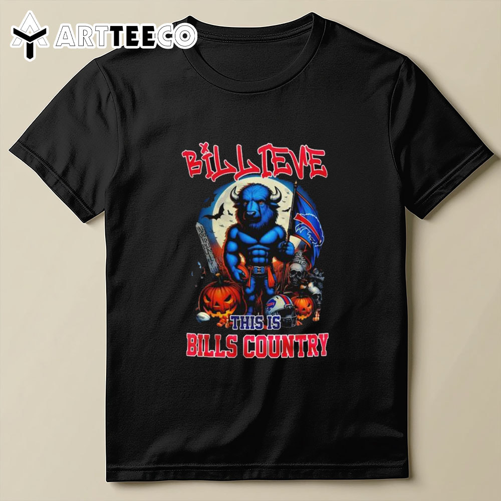 Buffalo Bills This Is Bills Country Halloween T Shirt