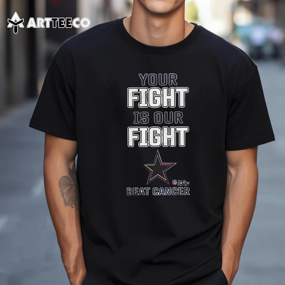 Dallas Cowboys Your Fight Is Our Fight Beat Cancer 2024 T Shirt