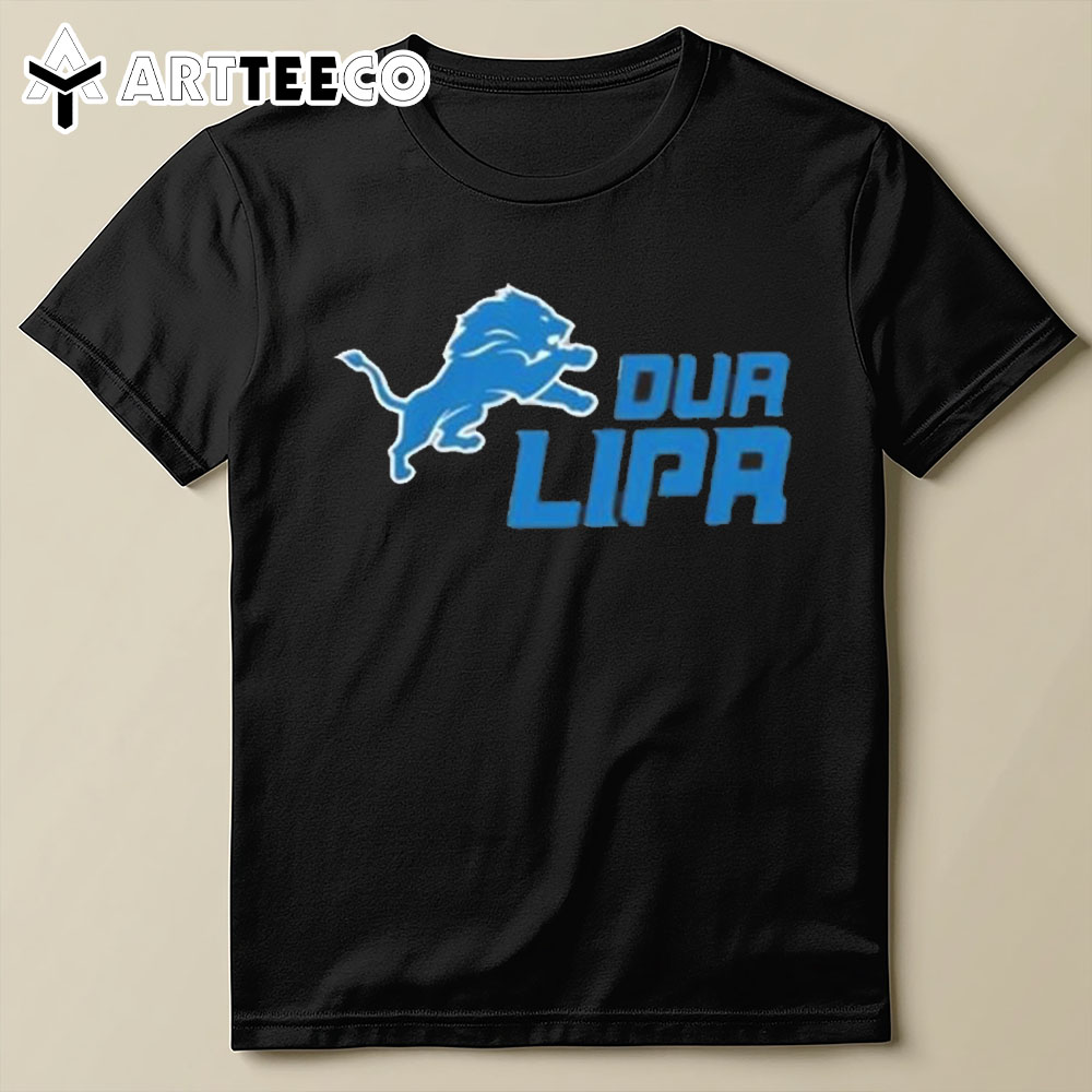 Detroit Lions Logo Dua Lipa 2024 T Shirt