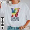 Election Lady Kamala Harris Tim Walz Vote For Harris Walz 2024 T Shirt