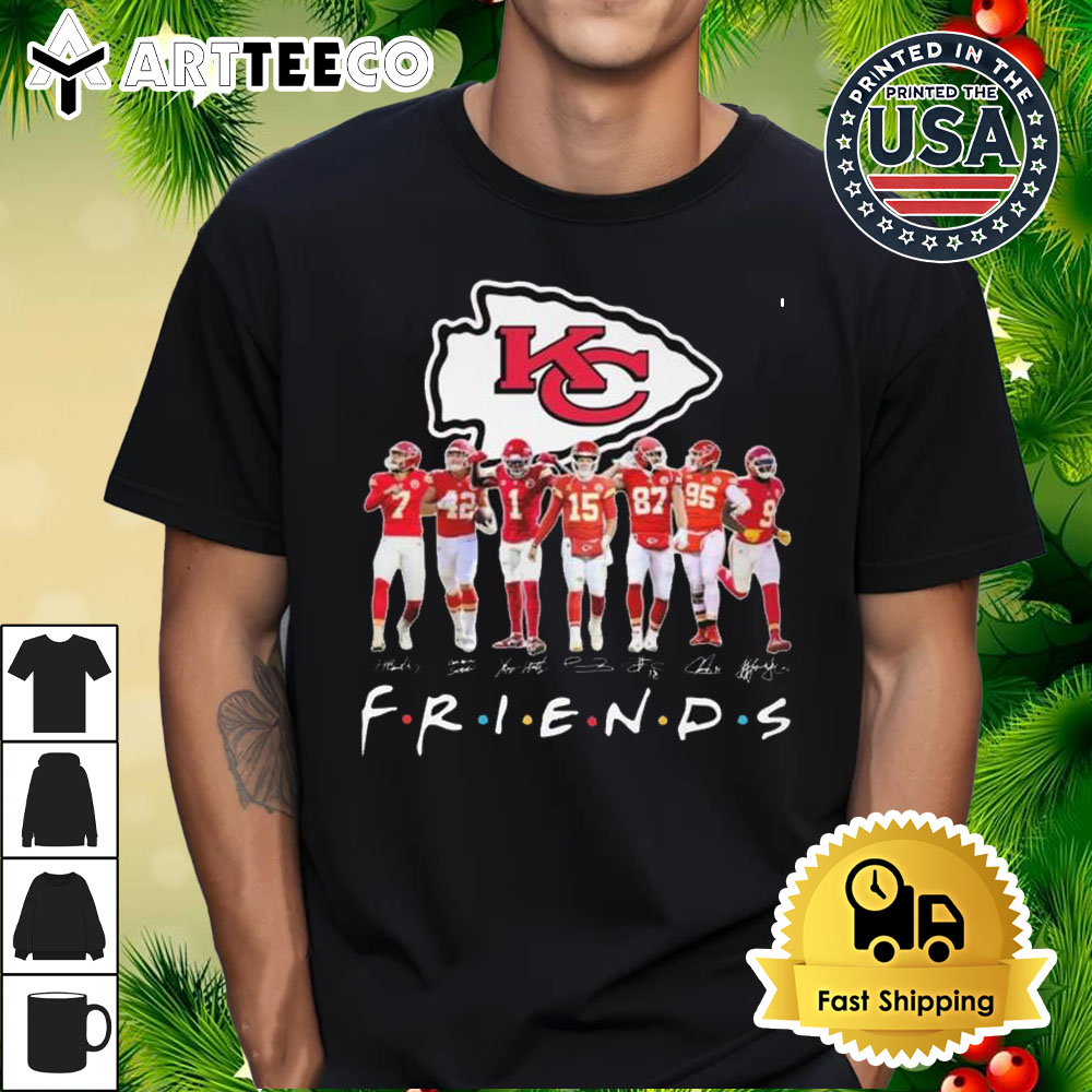 Friends Kansas City Chiefs Signatures Shirt 1