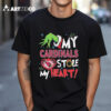 Grinch Hand My Arizona Cardinals Stole My Heart Football 2024 T Shirt