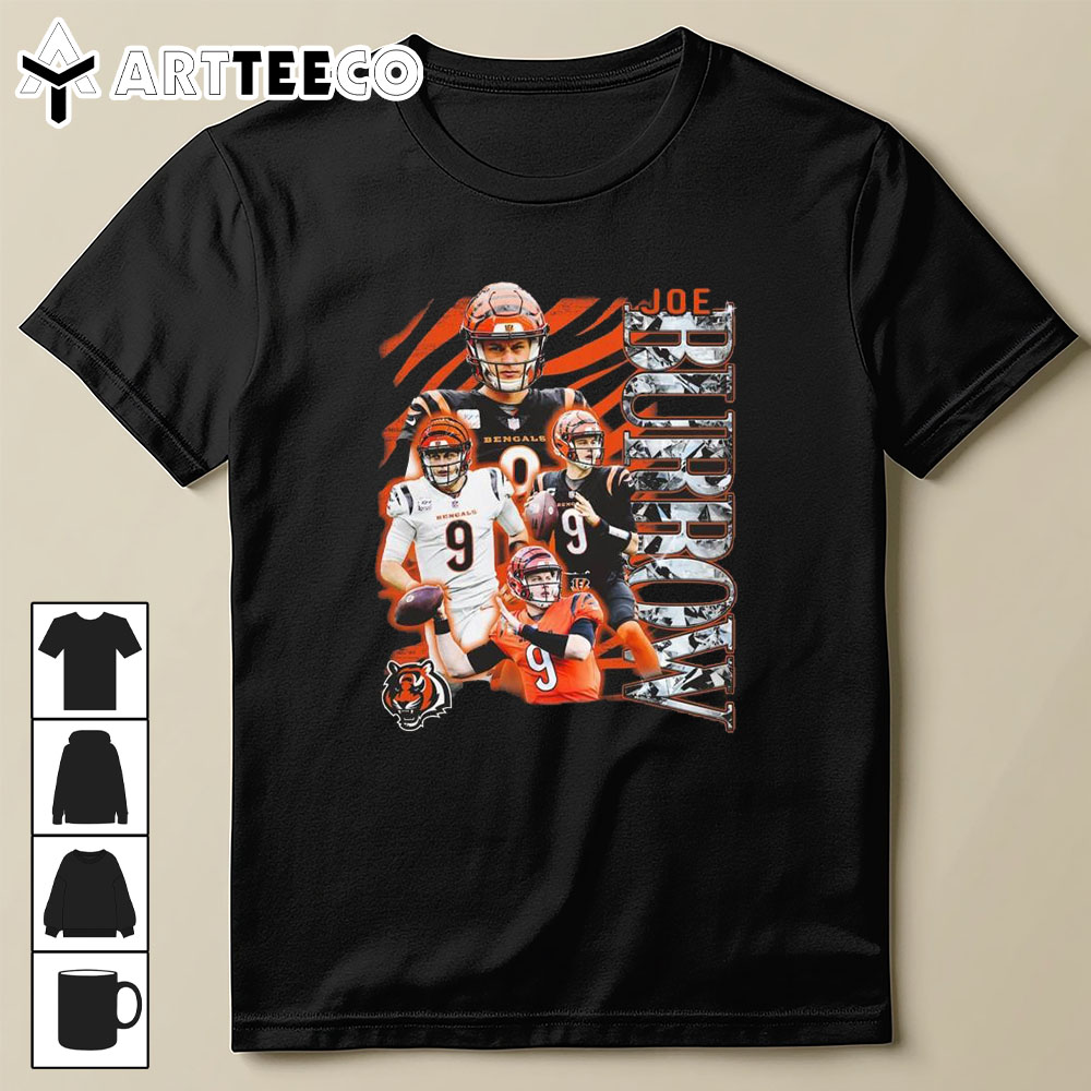 Joe Burrow Cincinnati Bengals Notorious Player Graphic 2024 T Shirt Trending