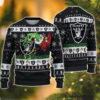 Las Vegas Raiders Special Grinch's Hand Football Christmas Ugly Sweater