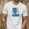 Leonardo Ninja Turtles Detroit Lions Football Logo T Shirt