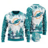 Miami Dolphins Logo Football Team Special Xmas Tree Christmas Ugly Sweater