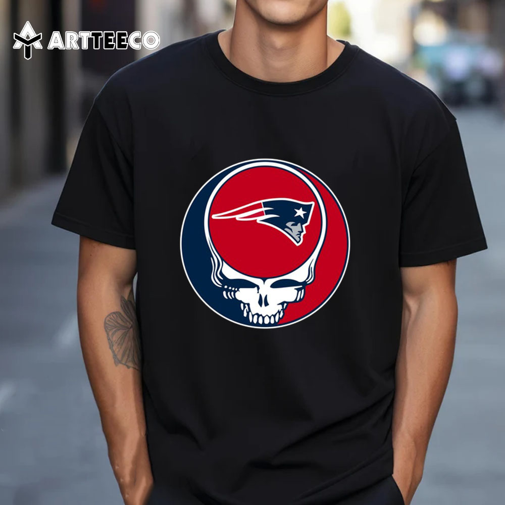 NFL New England Patriots Grateful Dead Your Face T Shirt