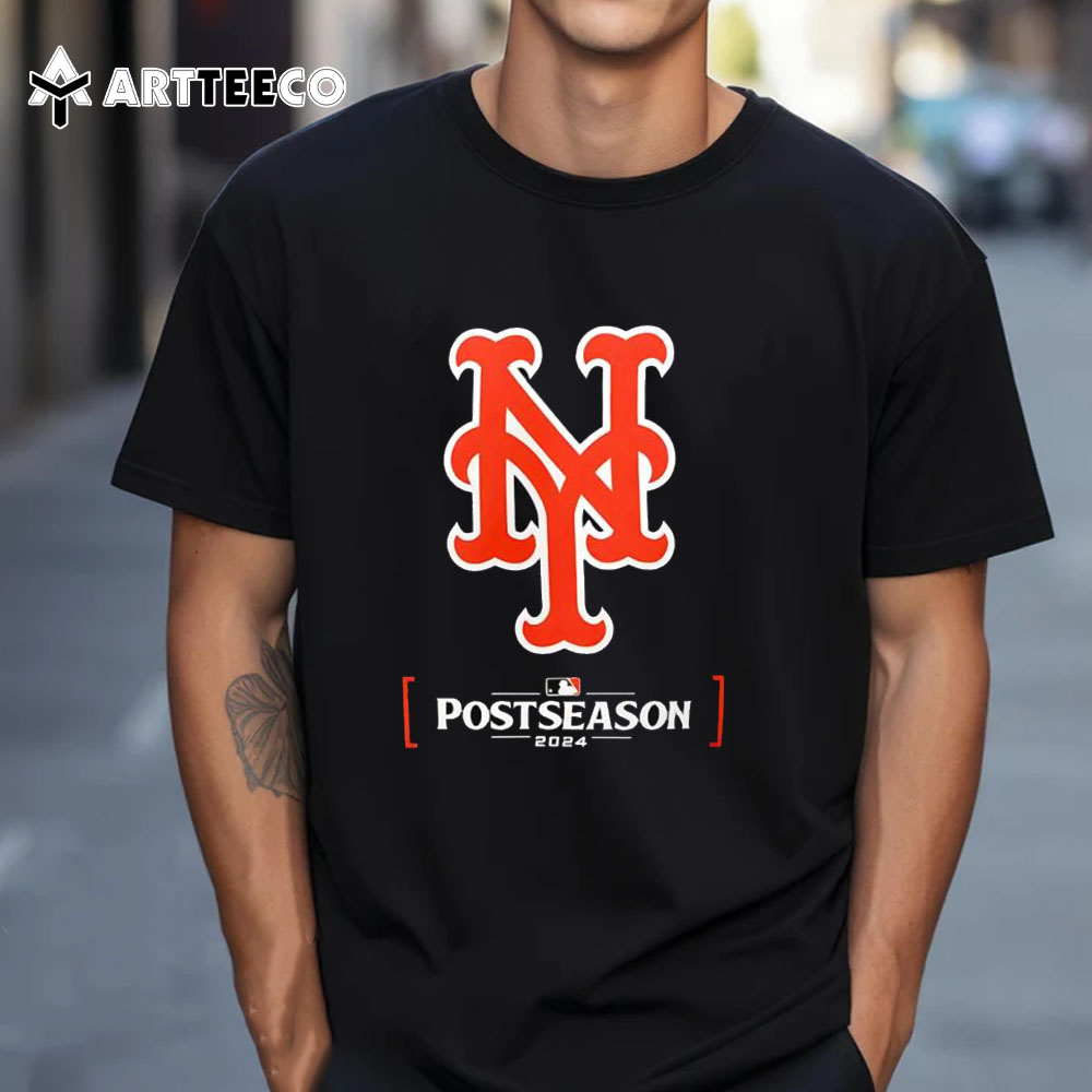 New York Mets 2024 Mlb Postseason Authentic Collection Legend Logo T Shirt