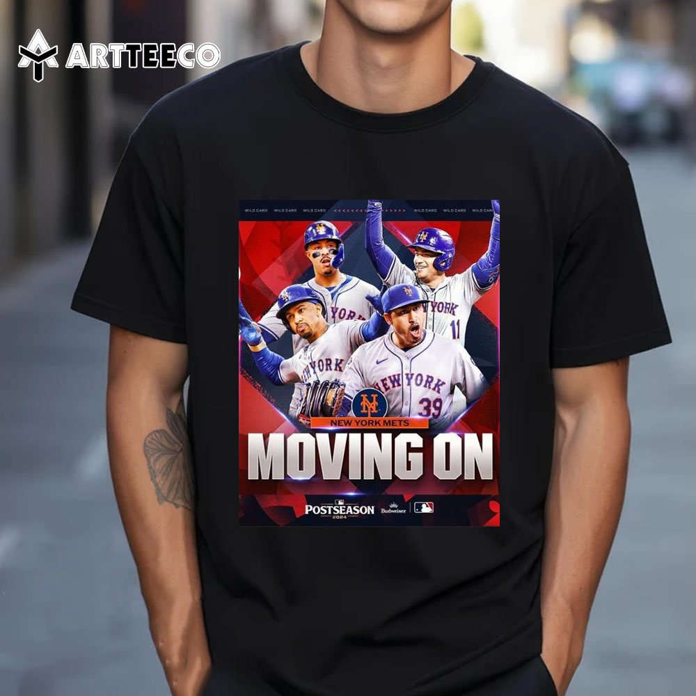 New York Mets Moving On Postseason 2024 Wild Card T Shirt