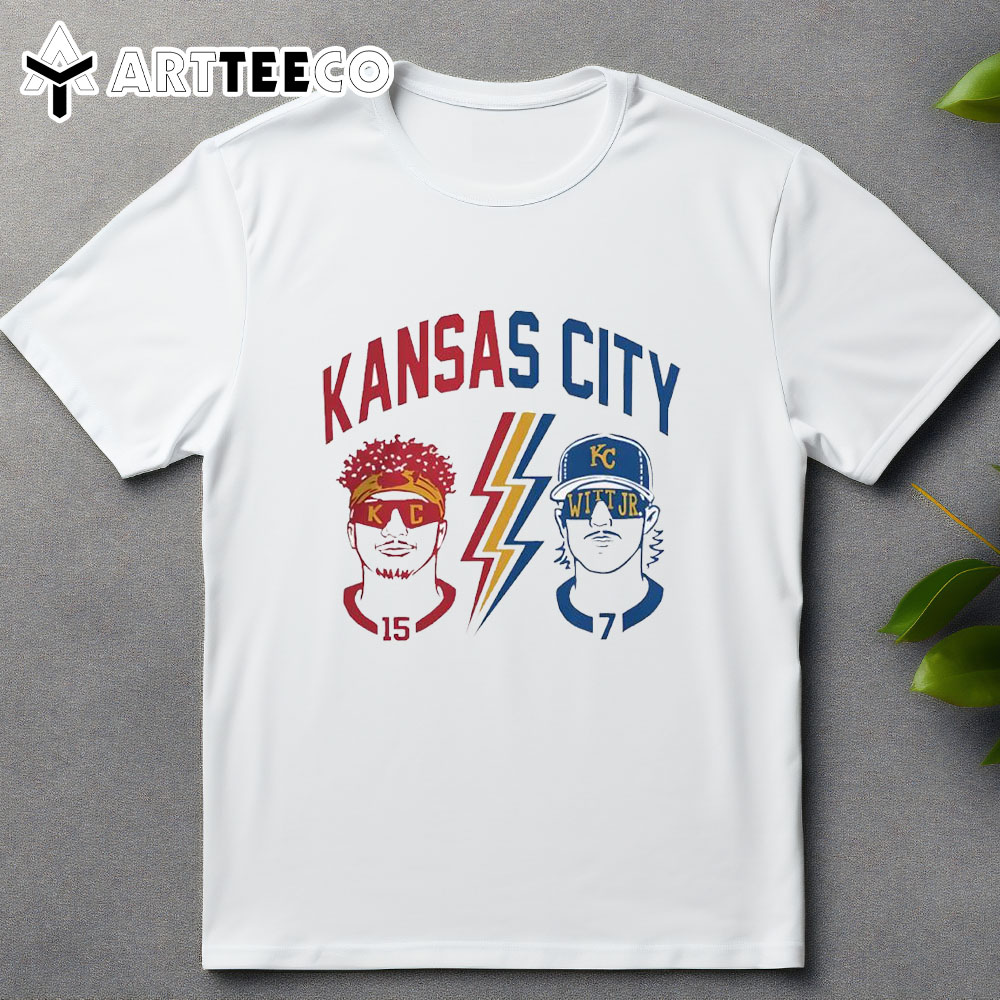 Patrick Mahomes Kansas City Chiefs And Bobby Witt Jr Kansas City Royals T Shirt