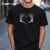 Skeleton Hands Heart Sign Retro Halloween T Shirt