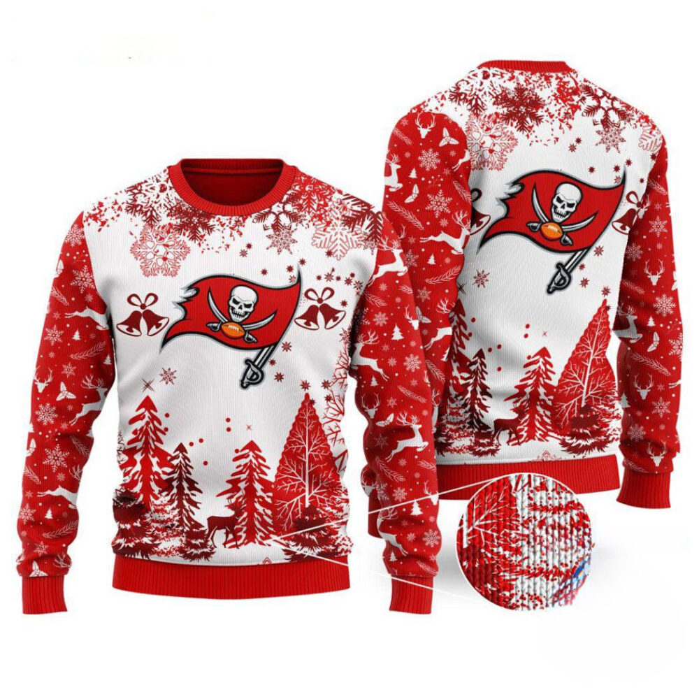 Tampa Bay Buccaneers Logo Football Team Special Xmas Tree Christmas Ugly Sweater