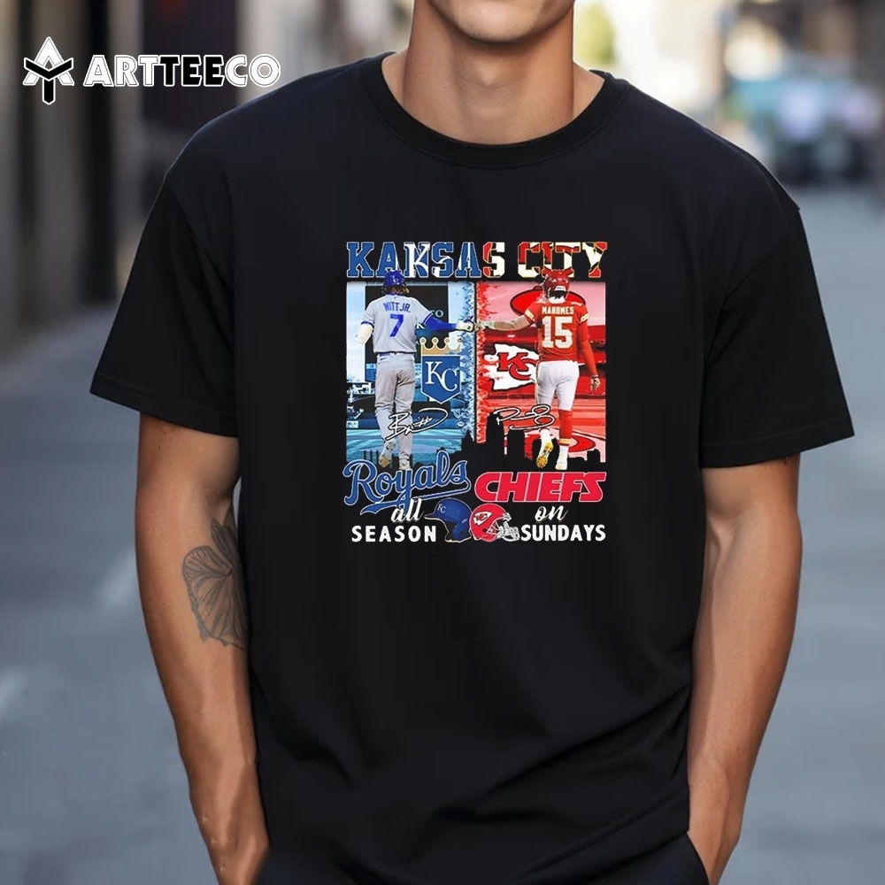 Witt Jr Mahomes Royals All Season Chiefs On Sundays T Shirt