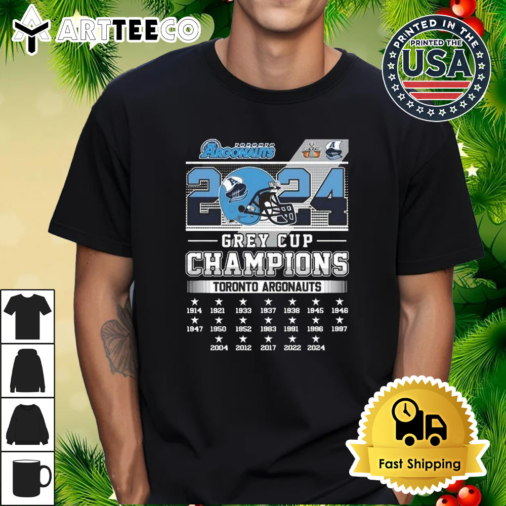 2024 Grey Cup Champions Toronto Argonauts 1914 2024 T Shirt 1