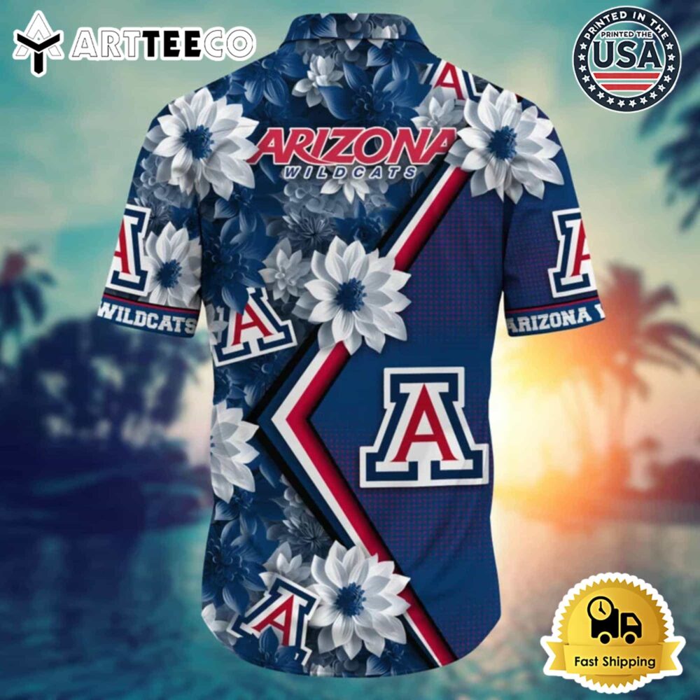 Arizona Wildcats Bold Floral Hawaiian Shirt Fans Summer Edition 3