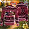 Arkansas Razorbacks Logo Team Football Custom Name And Number Christmas Ugly Sweater