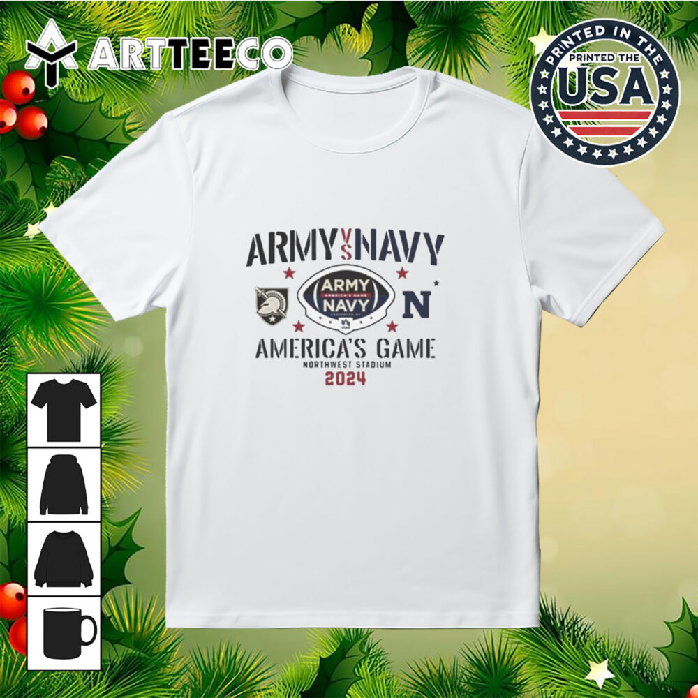 Army Black Knights vs Navy Midshipmen 2024 America's Game At Northwest Stadium Shirt 1