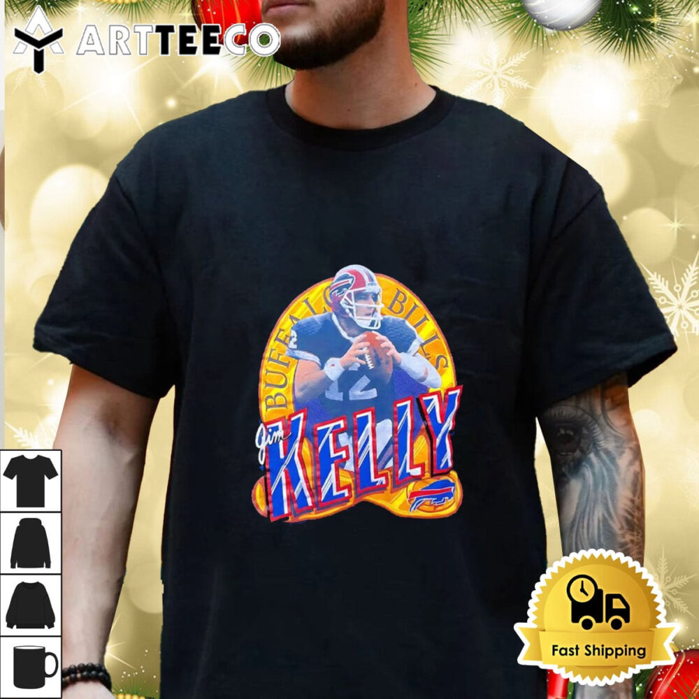 Buffalo Bills Football Jim Kelly Graphic Shirt 3