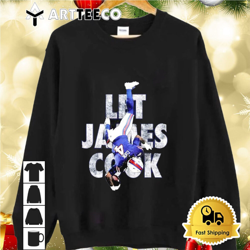 Buffalo Bills Football Let James Cook Shirt 2