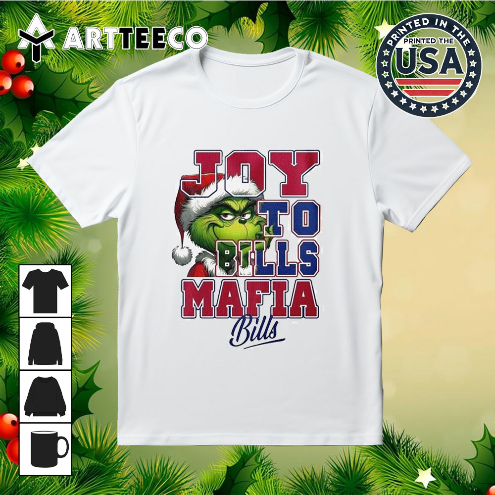 Buffalo Bills x The Grinch Joy To Bills Mafia Bills Merry Christmas 2024 Shirt 1