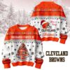 Cleveland Browns Family Have A Merry Christmas 2024 Ugly Sweater 1