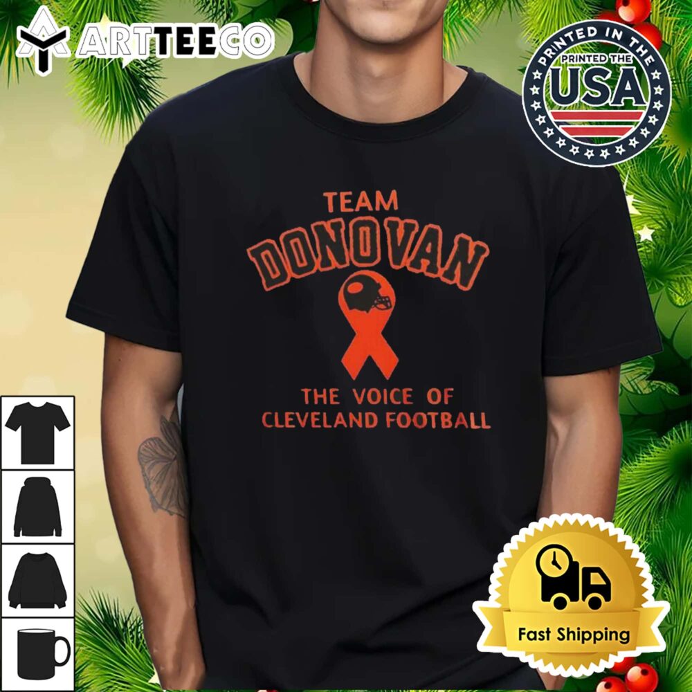 Cleveland Browns Team 2024 Jim Donovan The Voice Of The Cleveland Football Retro T Shirt 1