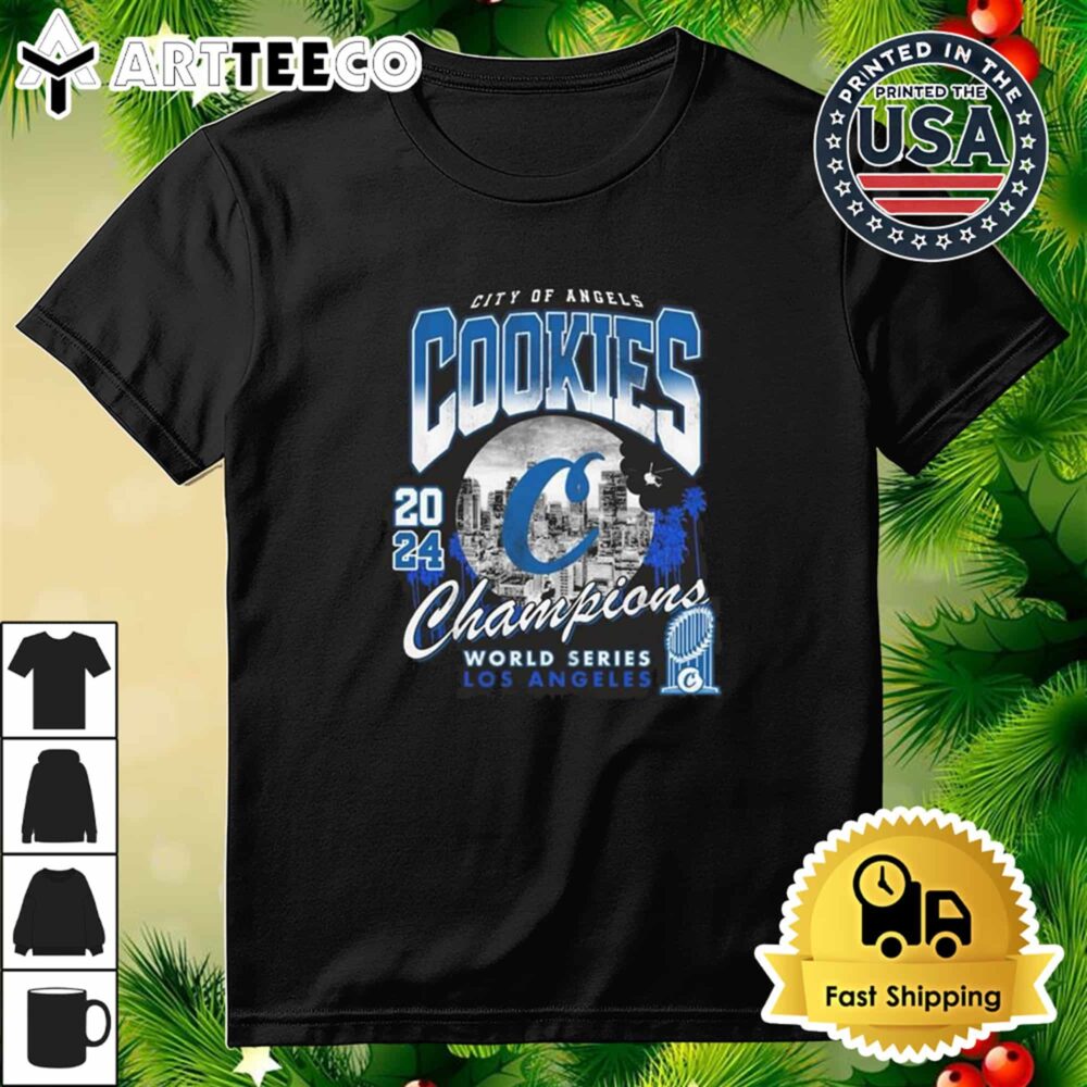 Dodgers Cookiessf City Of Angels World Series 2024 T Shirt 3