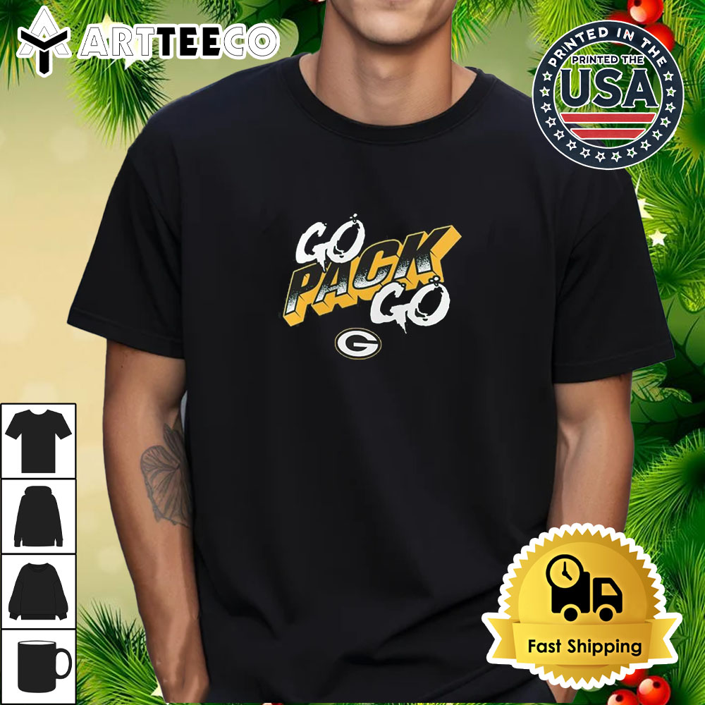 Green Bay Packers Go Pack Go 2024 Retro T Shirt 1