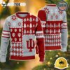 Indiana Hoosiers Football Team Xmas Tree Snow Custom Name Ugly Christmas Sweater NCAA Football Gifts