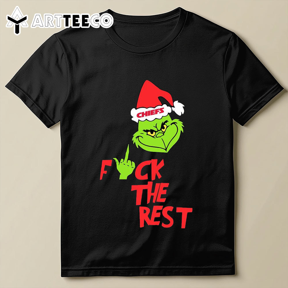 Kansas City Chiefs Santa Grinch Fuck The Rest Christmas 2024 T Shirt