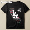 Los Angeles Dodgers 2024 World Series Champions Los Angeles City Maps T Shirt