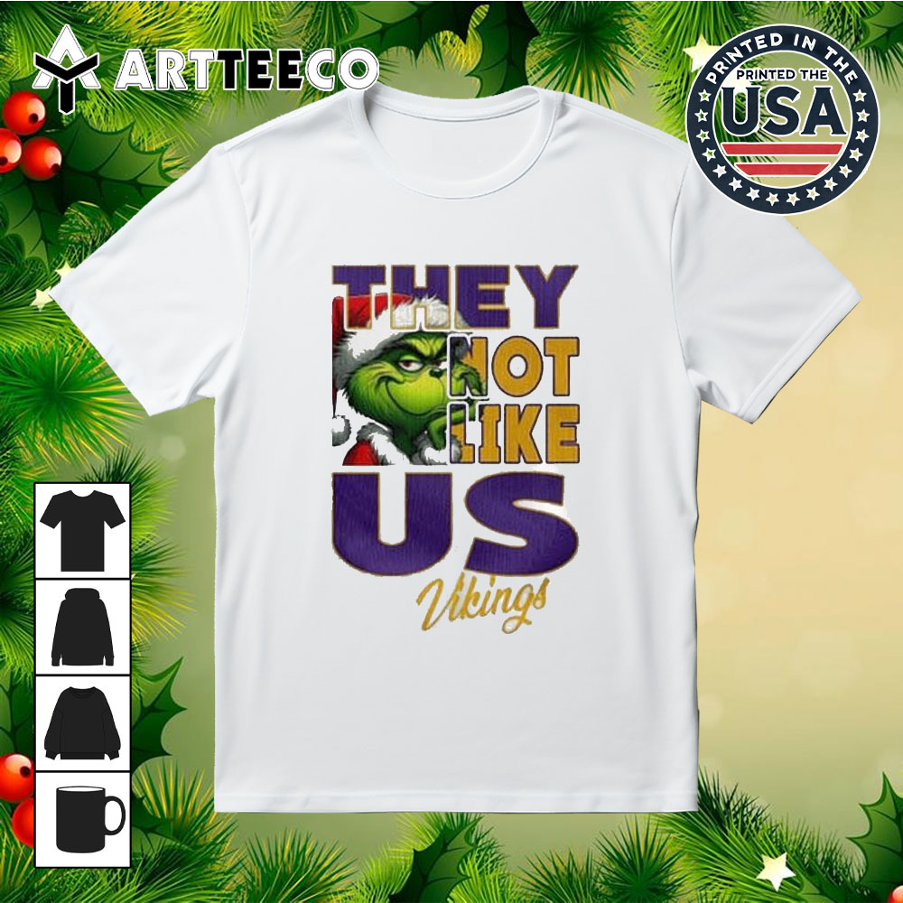 Minnesota Vikings Football They Not Like Us Merry Christmas T Shirt 1