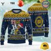 NCAA Notre Dame Fighting Irish Football HO HO HO Custom Name Ugly Christmas Sweater