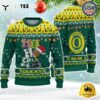 NCAA Oregon Ducks Football HO HO HO Custom Name Ugly Christmas Sweater