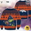 NFL Denver Broncos Grinch Football Limited Edition Ugly Christmas Sweater