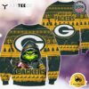 NFL Green Bay Packers Christmas x Grinch Ugly Christmas Sweater