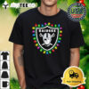 NFL Merry Christmas Las Vegas Raiders Lights 2024 Logo T Shirt 1