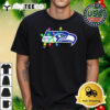 NFL Merry Christmas Seattle Seahawks Lights 2024 Logo T Shirt 1