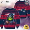 NFL New England Patriots Christmas x Grinch Ugly Christmas Sweater