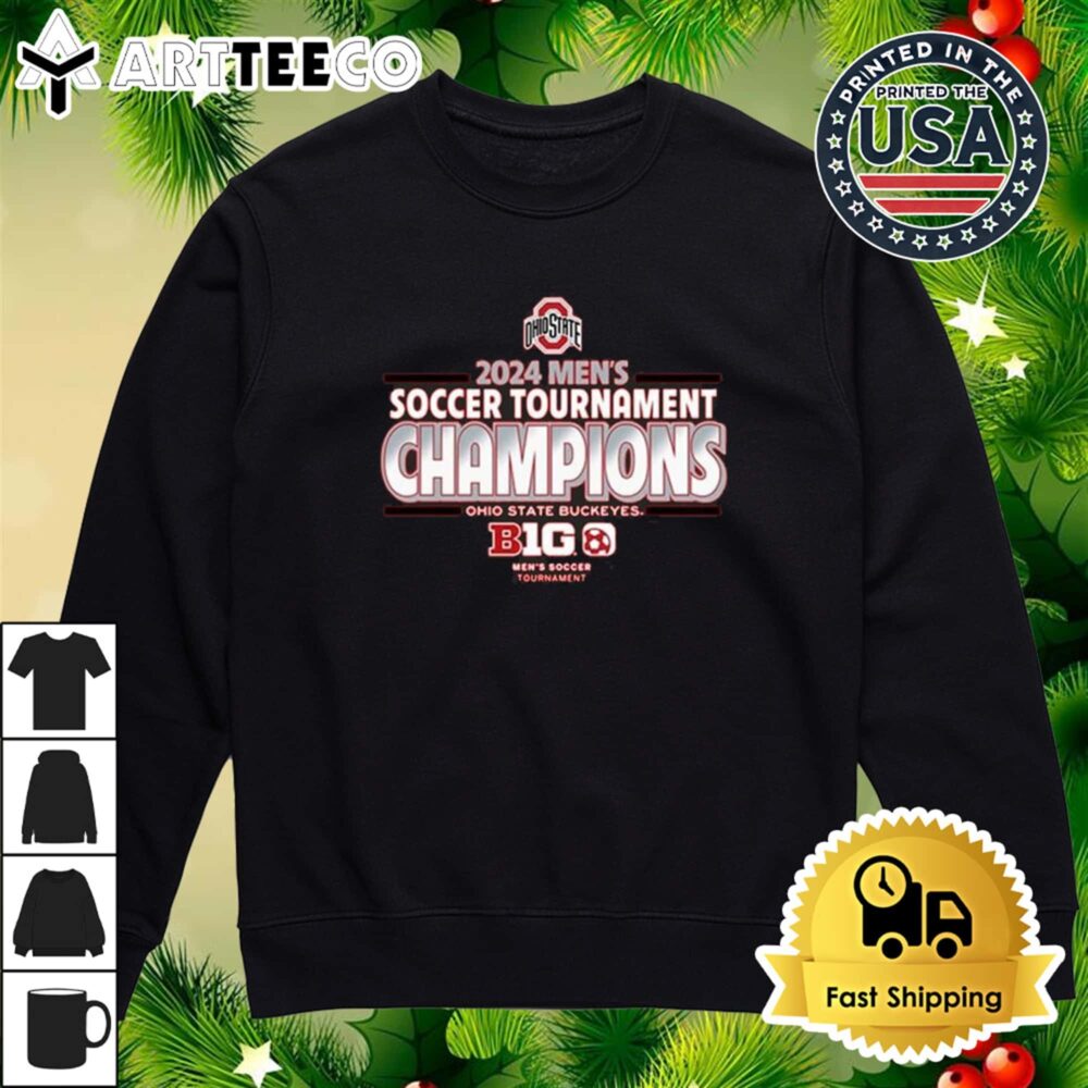 Ohio State Men's Soccer 2024 Big Ten Tournament Champions T Shirt 4