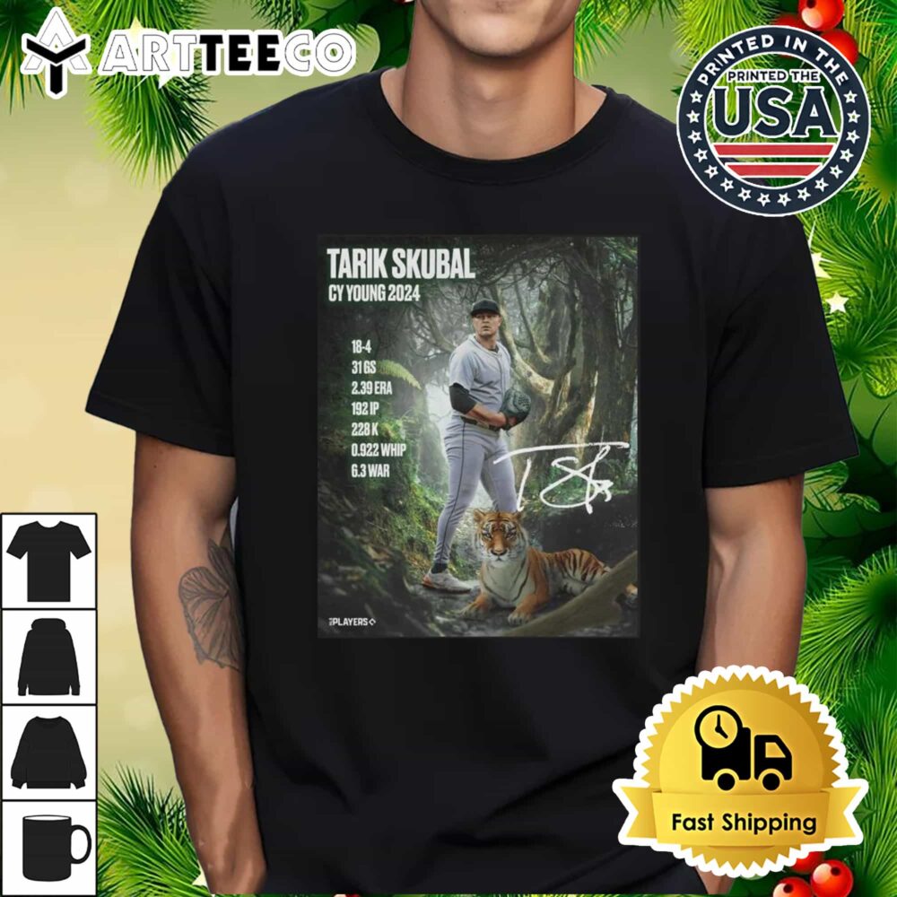 Tarik Skubal Cy Young '24 Signature Retro T Shirt 1