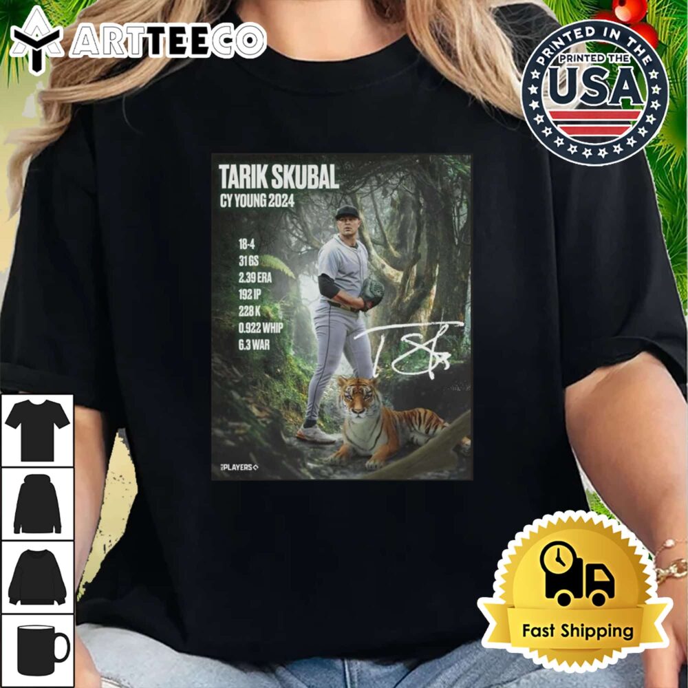 Tarik Skubal Cy Young '24 Signature Retro T Shirt 2