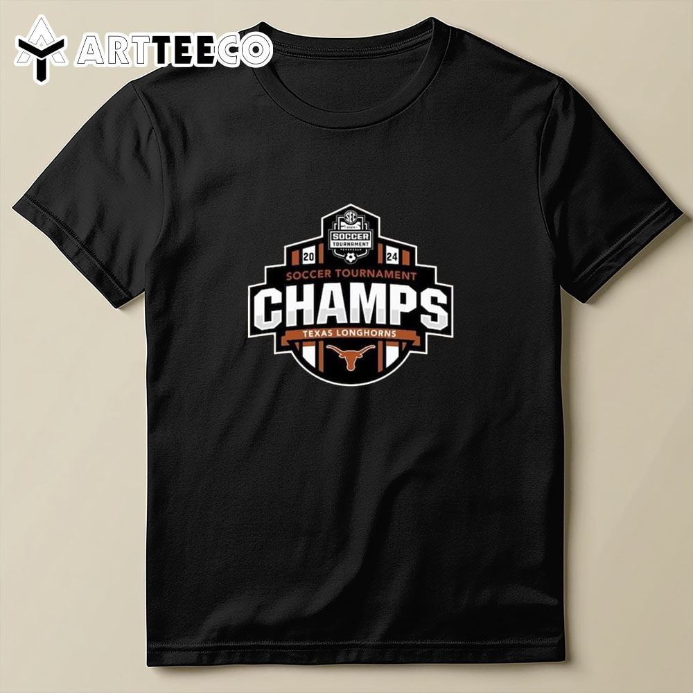 Texas Longhorns 2024 Sec Women's Soccer Tournament Champions Locker Room T Shirt