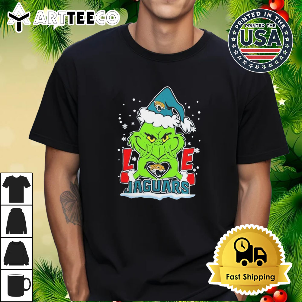 The Grinch Love 2024 Jacksonville Jaguars Football Christmas Retro T Shirt 1