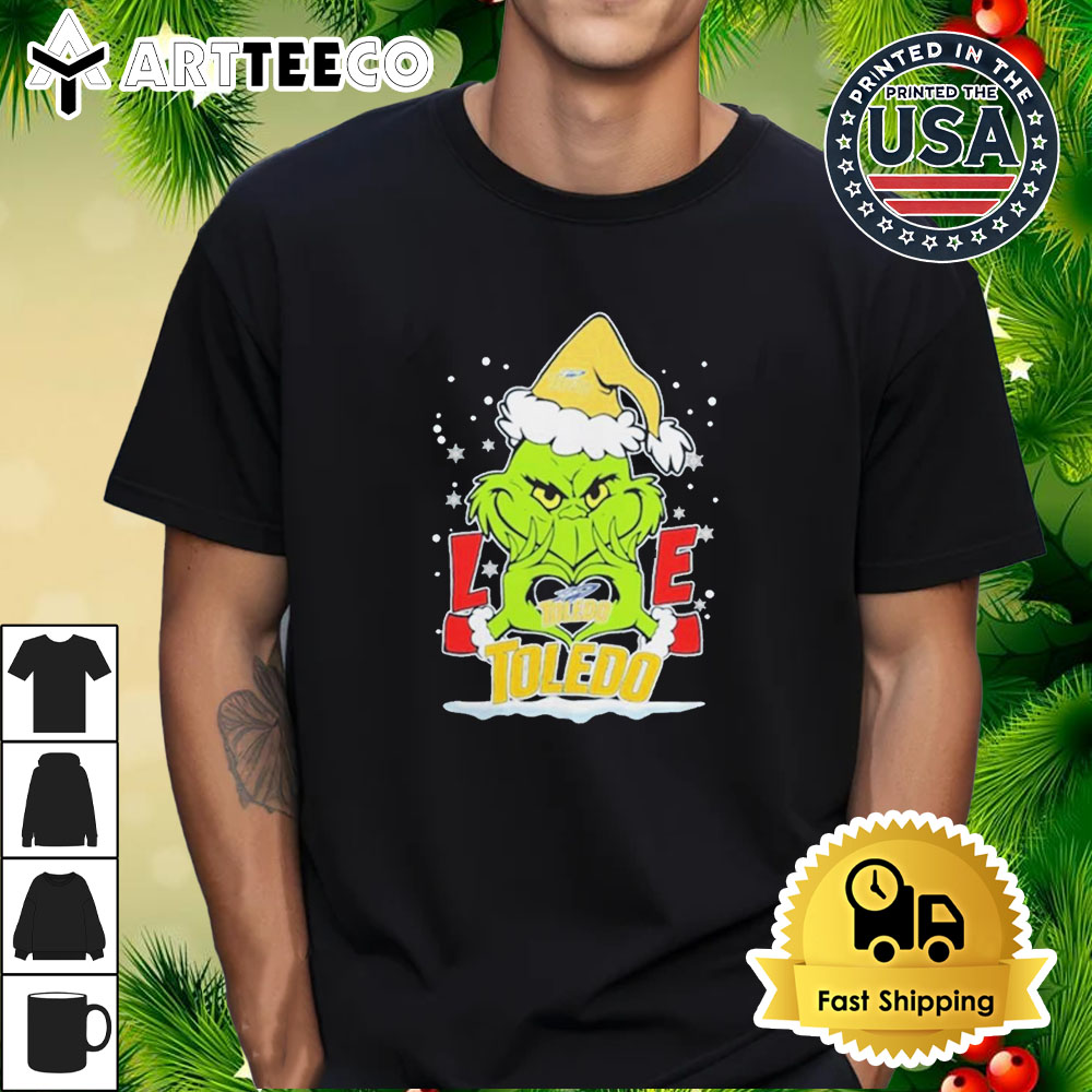 The Grinch Love 2024 Toledo Rockets Football Christmas Retro T Shirt 1